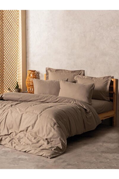 Ethab Ticaret Plaid Double Nev Set Mink