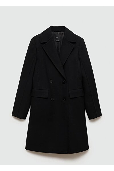 MANGO Woman Kruvaze yün palto