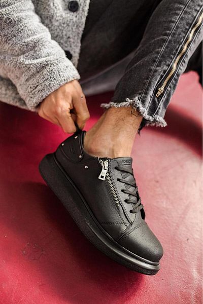 kapsulavm High Sole Casual Shoes Black (Black Sole)