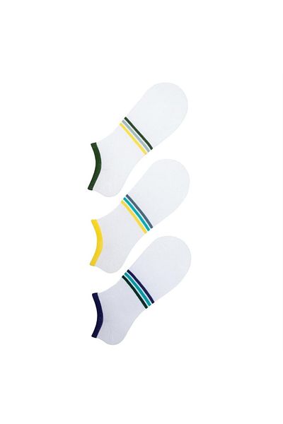 The Socks Company 3 ζευγάρια ανδρικά μποτάκια με σχέδια κάλτσες (159P)