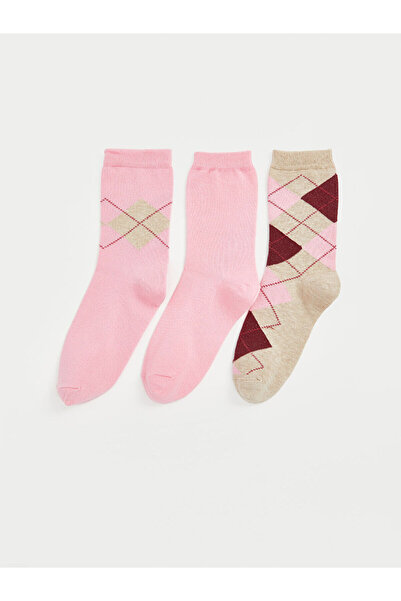 LC Waikiki Lcwk Patterned Women's Socks 3 Pack