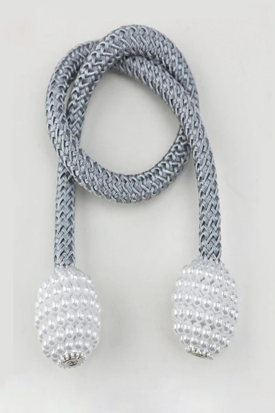 safestore 2 τμχ Μαγνητικά κλιπ κουρτινών εσωτερικής διακόσμησης - μαργαριταρένιες μπάλες, πόρπες και ράβδοι σύνδεσης σχοινιού