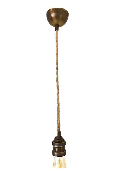CONANA 70cm Metal Pendant Lamp Tulip Lamp Holder Chandelier Tumbled Wicker Cable - Bulb Not Included