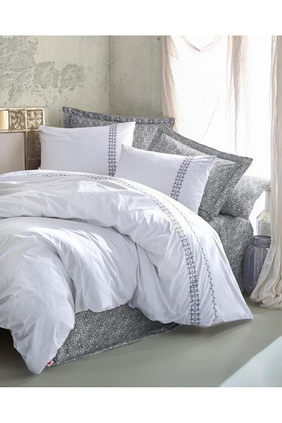 nuit dose Series Double Duvet Cover Set Paola Gray