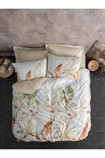 Ethab Ticaret Double Satin Nev Set Luster Beige