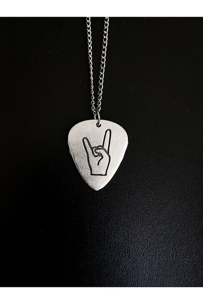 DarkellaStore Gothic Punk Opeth Plectrum Necklace