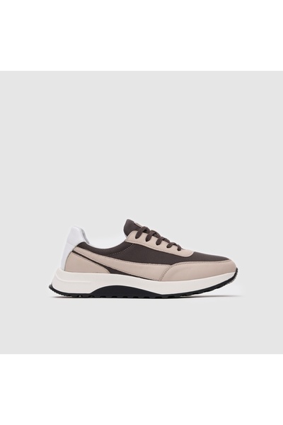 TOGO Vizon Hakiki Deri ve Air Netting Kumaş Erkek Spor Ayakkabı [052116]