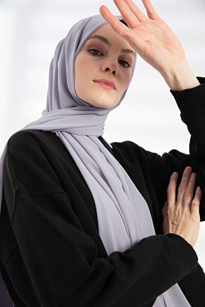 PURESCARFS Şifon Gri Şal