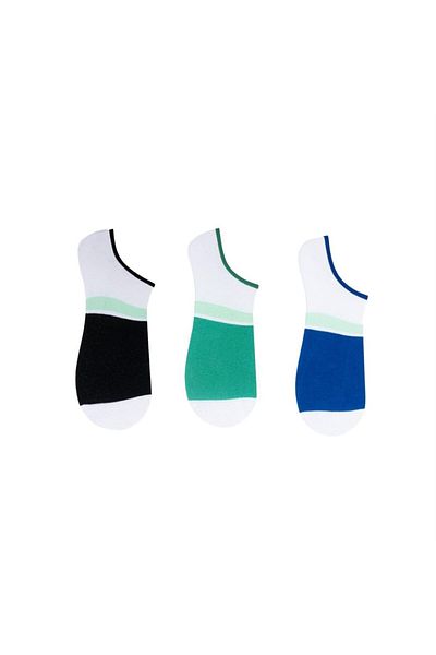 The Socks Company 3 ζευγάρια ανδρικές αόρατες κάλτσες με μοτίβο με ειδικό κουτί (151P)
