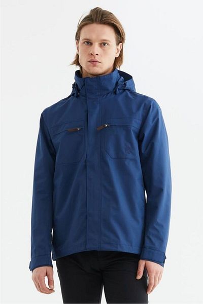 Panthzer Ανδρικό παλτό Yangtze Navy Blue Pnzs185000blu