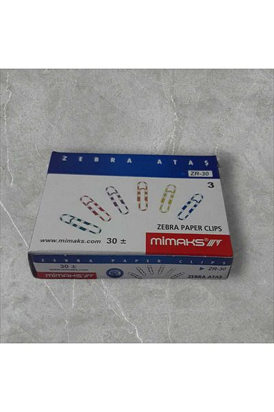 Mimaks مشبك ورق بنمط حمار وحشي بتصميم مغطى ملون