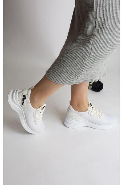 PARİS Pantofi sport albi Legost Lycra de damă
