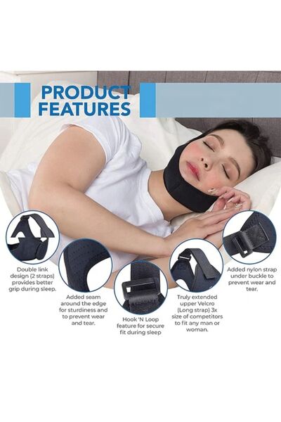 Ankaflex Horlama Önleyici Maske Horlama Bandı Pratik Uyku Maskesi Uyku Apnesi...