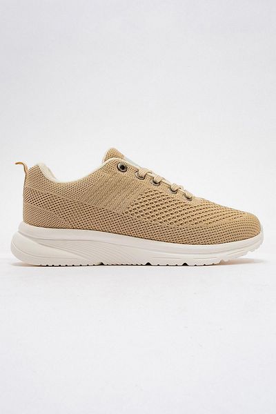 Ccway Pantofi sport de damă bej și alb - Anorak cu șireturi