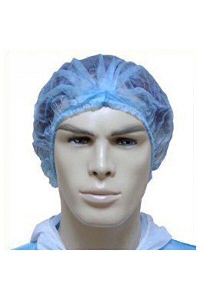 mege 1000 Adet -tek Kullanımlık Akordeon Tela Bone Mavi - Çift Lastik - 52 Cm