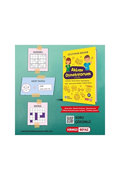 Kırmızı Beyaz Yayınları Kırmızı Beyaz Aklımı Oynatıyorum Çözümlü Dikkat Zeka ...