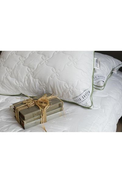 Sleep Garden Single Bamboo Yogan - Stylish Luxury Pillow Set with Jute Linen Bag