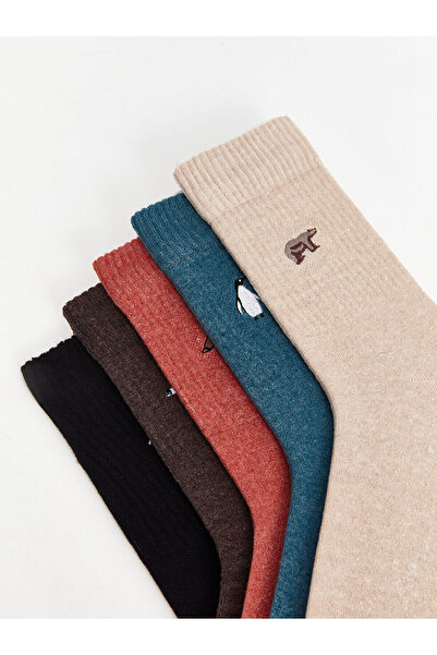 LC Waikiki Мъжки чорапи с Lcw щампа от 5 части