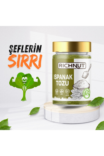 RİCHNUT Ispanak Tozu - Katkısız Doğal