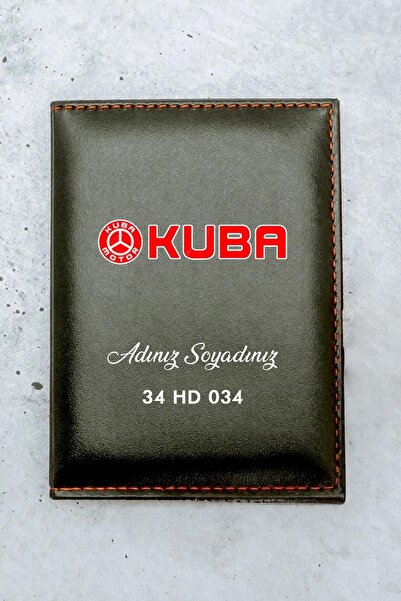 HEDİYEDİYE حافظة ترخيص بشعار كوبا من الجلد الحراري