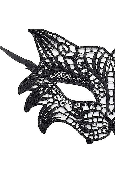 nuit dose Black Color Cat Model Lace Processing Party Mask No 8