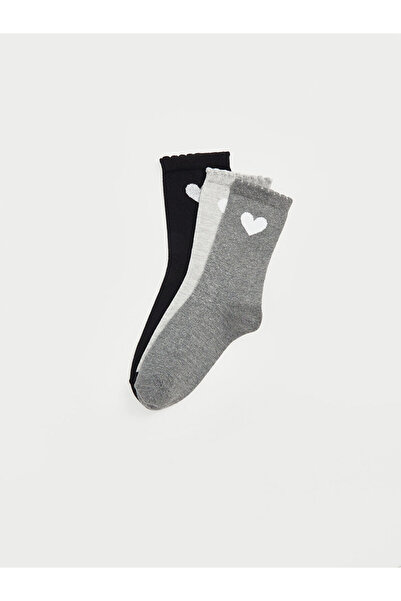 LC Waikiki Lcwk bedruckte Damensocken im 3er-Pack