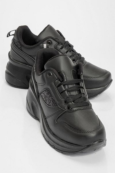 Ccway Black Velcro Women's Sports Shoes