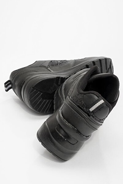 Ccway Cırtlı Kadın Spor Ayakkabı SİYAH SİYAH