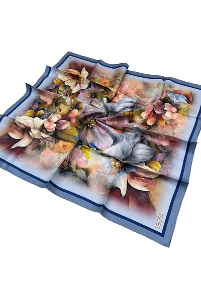 Armine Eșarfă De Mătase, Sky Blue Twill Model Iarna 2025
