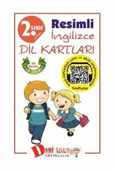 Dahi Adam Yayıncılık 2.sınıf Resimli Ingilizce Dil Kartları -