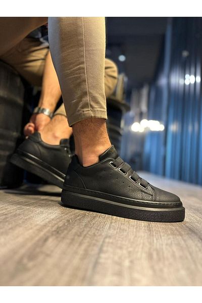 K&A Casual Shoes Black (Black Sole)