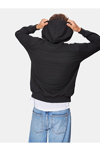 Ltb Kapüşonlu Siyah Sweatshırt