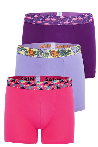 Saint Sail Δώρο Βαμβακερά εύκαμπτα και μαλακά Premium Πακέτο Ανδρικά Μπόξερ 3 τεμαχίων