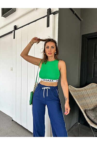 Zerrincan Giyim Green Sagaza Crop Top