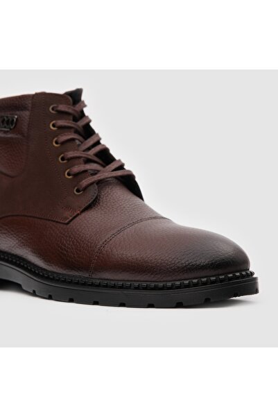 TOGO Kahverengi Hakiki Deri Erkek Klasik Bot [052266]