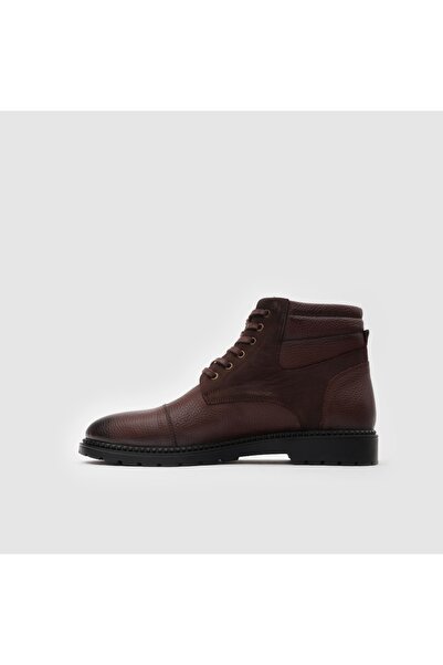 TOGO Kahverengi Hakiki Deri Erkek Klasik Bot [052266]