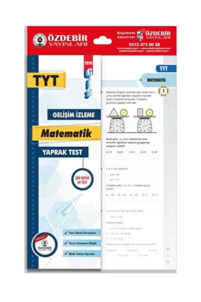 Genel Markalar Özdebir Yayınları TYT Matematik Yaprak Test