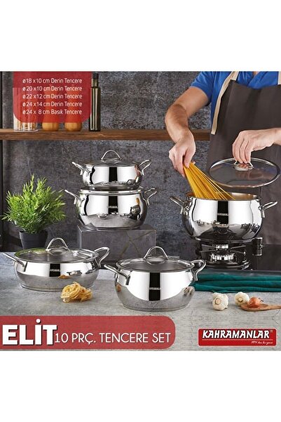 Kahramanlar Elit 10 Parça Tencere Seti