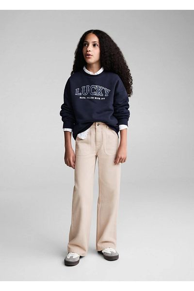 MANGO Kids Wideleg Jean παντελόνι με τσέπες