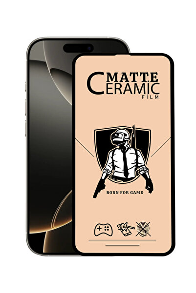 KZY İletişim Apple iPhone 16 Pro ile Uyumlu Tam Kaplayan Mat Seramik Nano Esn...