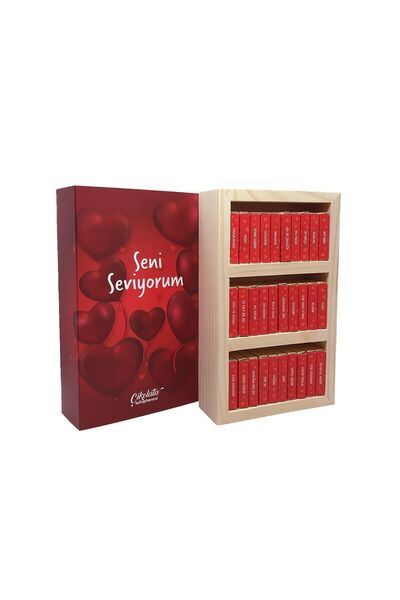 Çikolata Kütüphanesi Seni Seviyorum Temalı