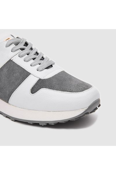TOGO Men's Sports Shoes [ 052119 ], White - Gray Suede, 40