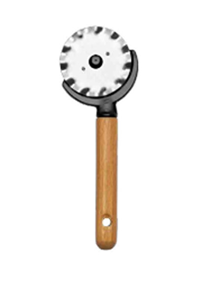 Marsilyan Patterned Dough Roller Cutter with Wooden Handle Royaleks-LFX131