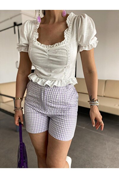 Zerrincan Giyim Lila Pötükare Şort