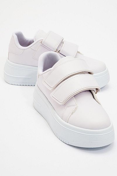 Ccway White Velcro Women's Sports Shoes