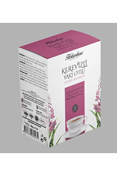 tan organik Celery Yakıotlu Hazanbelli Tea 45-Pack Filtered Bags