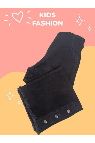 DENİZLİFE Wide Leg Waisted Elastic Girl's Pants