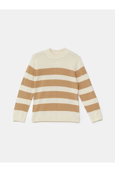 LC Waikiki Crew Neck Long Sleeve Knitwear Sweater for Baby Boy