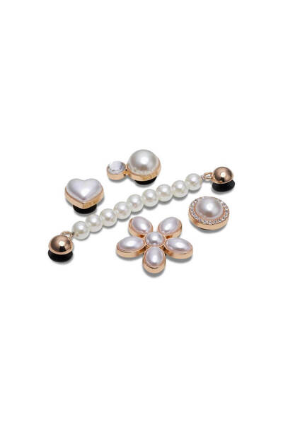 Crocs Jibbitz Dainty Pearl Jewelry 5 Pack Charms