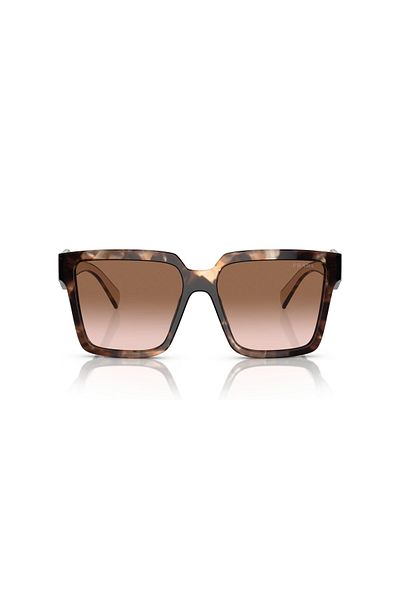 Prada Woman Square Sunglasses- Pr 24zs - Lense Size:56mm - Caramel Tortoise